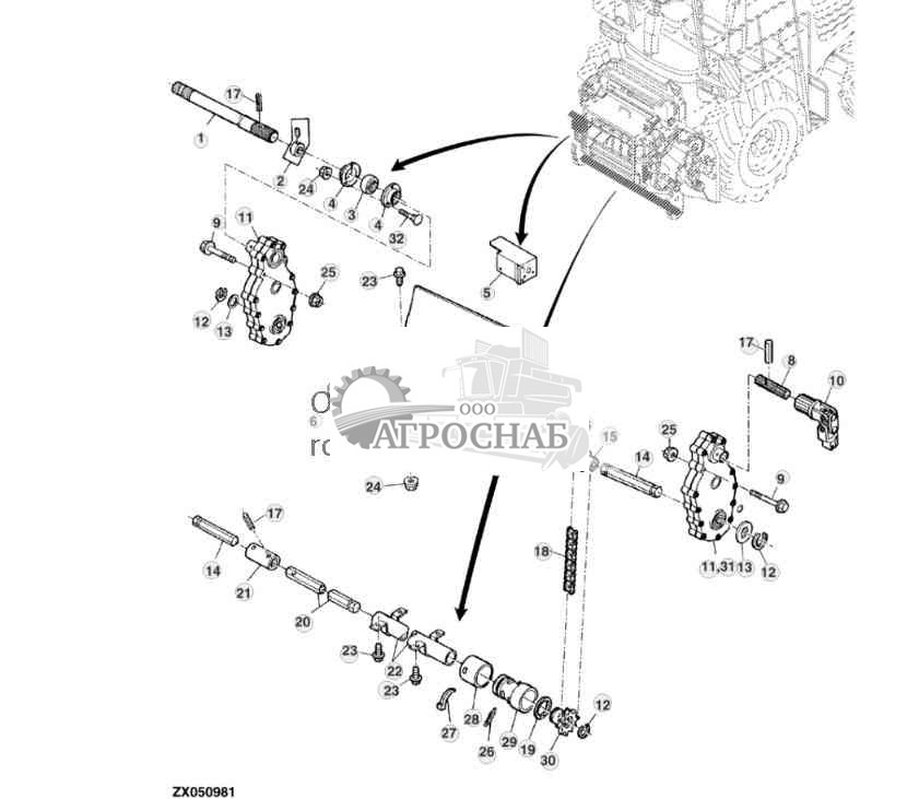 CROSS DRIVE FOR SPFH 